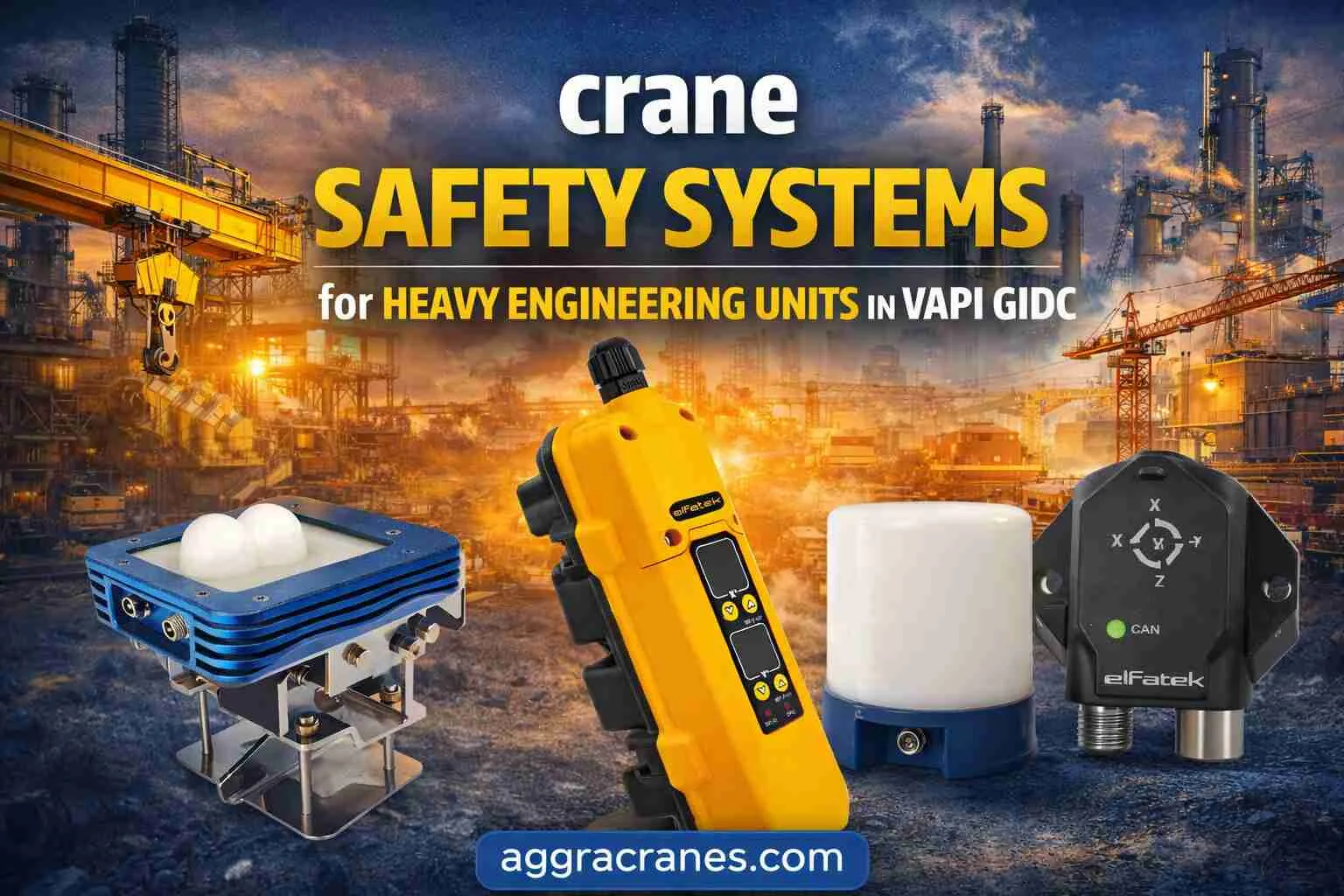 crane safety systems for heavy engineering units in Vapi GIDC