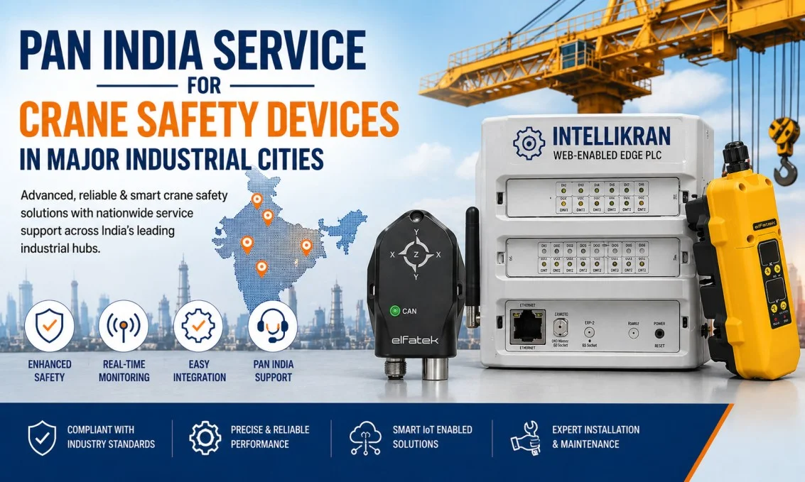 Pan India service for crane safety devices in major industrial cities